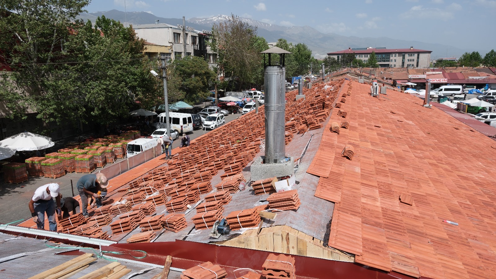 Buğday Meydanı’ndaki çalışmalar tamamlanmak üzere