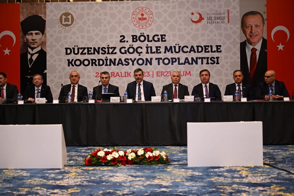 Düzensiz Göçle Mücadele Koordinasyon Toplantısı Erzurum'da Gerçekleşti