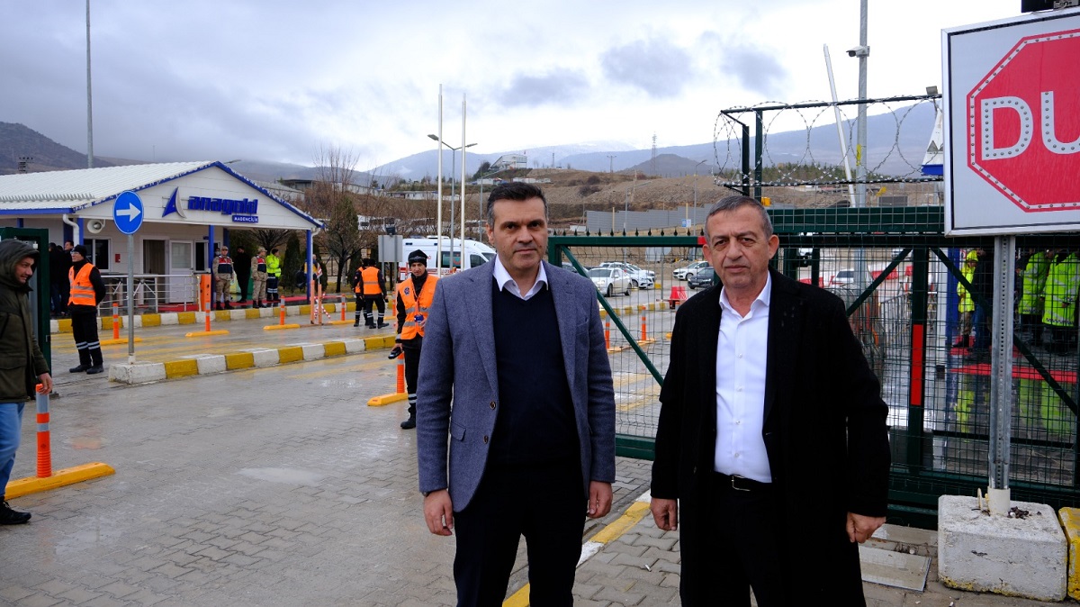 Erzincan Ticaret ve Sanayi Odası, Maden Kazası Bölgesine gitti